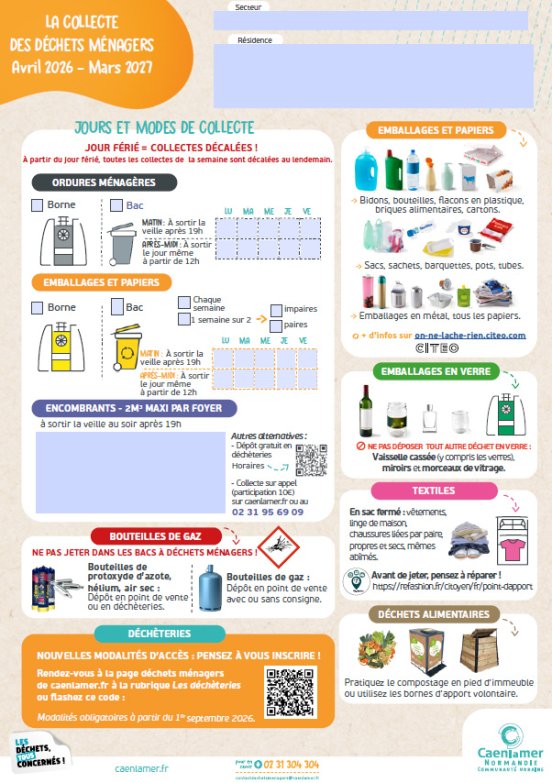 Mémo de collecte affichage syndic 2026-2027