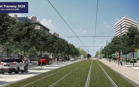 Maquette projet tramway 2028 - Méridien