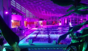 Bassin illuminé Chemin-Vert